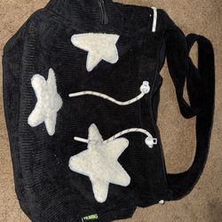 Black Corduroy w/ White Stars
