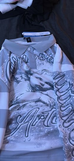 cropped tee button up