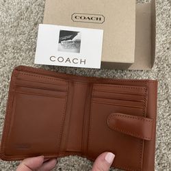 Real Leather Coach Wallet 