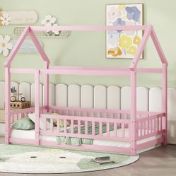 Twin Girl Bed Frame Pink 