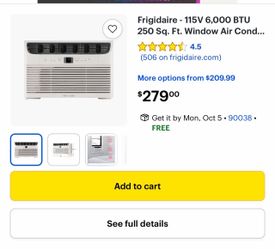 Frigidaire 6000 BTU Window Air Conditioner