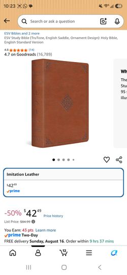 ESV Study Bible (TruTone, English Saddle, Ornament Design): Holy Bible, English Standard Version