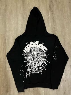 Spider Hoodie Black And White