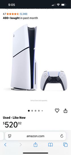 Ps5 used for 1.5 hours   2 games steering wheel and pedals….