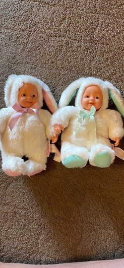 Anne Geddes Bunny Dolls 5” Bean Filled