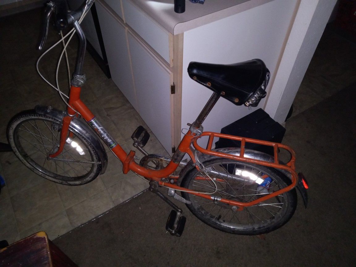 Old Antique Folding Bike 