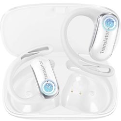 AI Translation Earbuds Real-Time 3-in-1 Language Translator Earbuds Lifetime Free Offline Translation(8 Languages) & Online Translation(144 Languages)