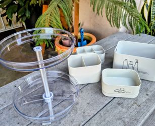 Bathroom Organizer Set with Lazy Susan