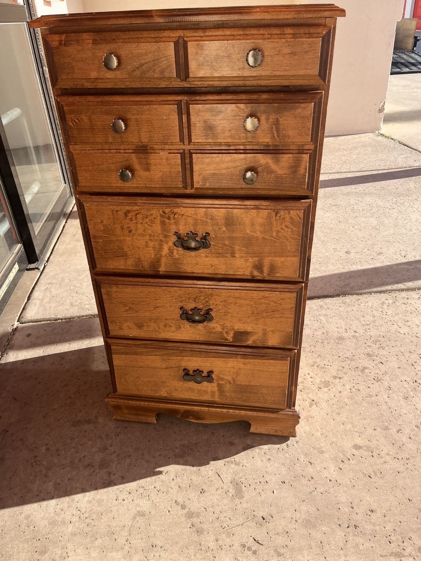 Vintage Wood Chest Dresser