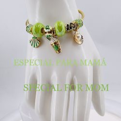 Pulsera estilo P,acero inoxidable chapado en orò 18k/bracelet, 18k gold plated stainless steel