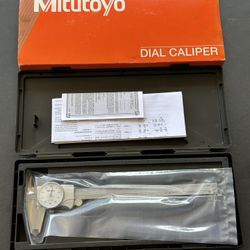 Mitutoyo 505-743 Dial Caliper Shock Proof D8” TX  BRAND NEW