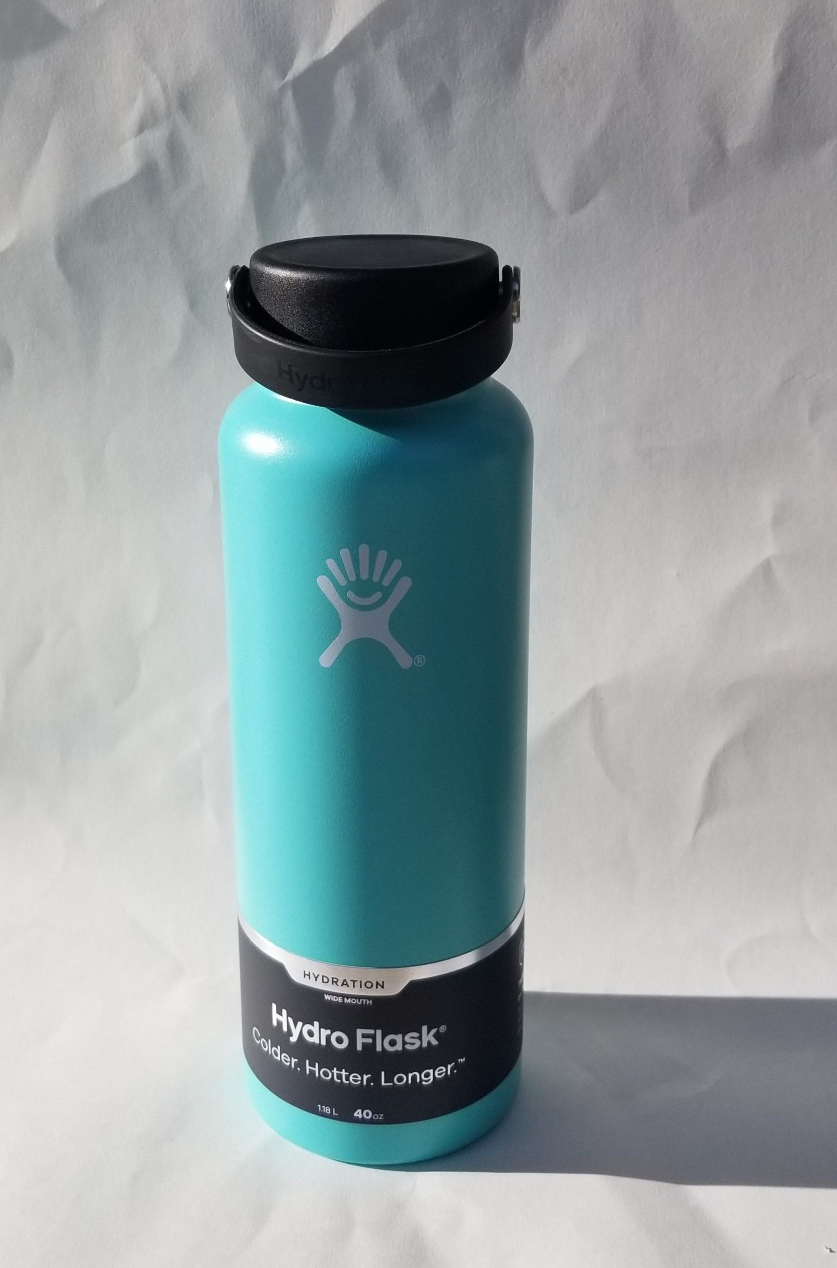 Hydro Flask Water Bottle With Flex Cap Aqua 40oz