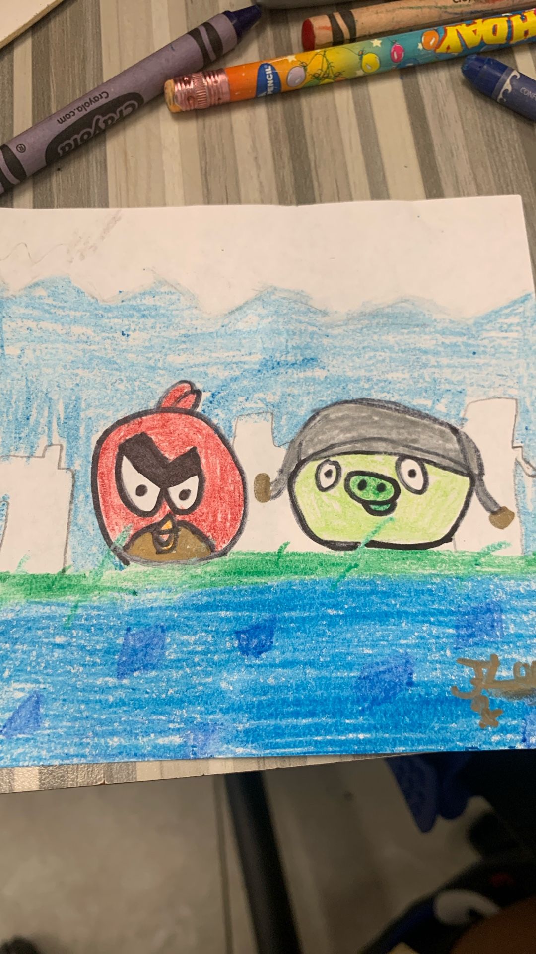 Peak Angry Birds Art Drawing By JL
