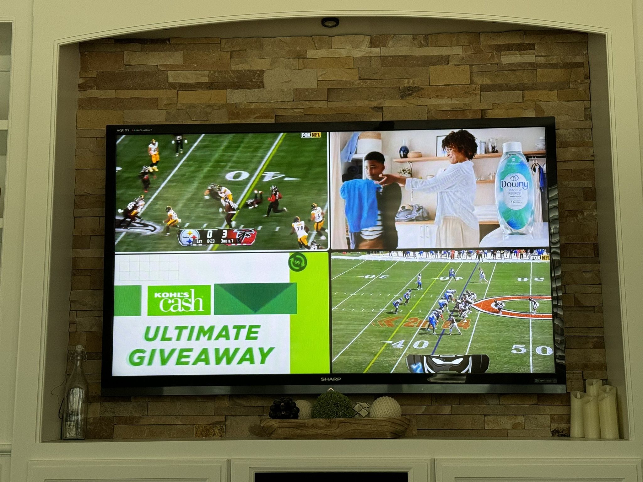 SHARP 70" TV + Wall Mount + Remote - Works great!