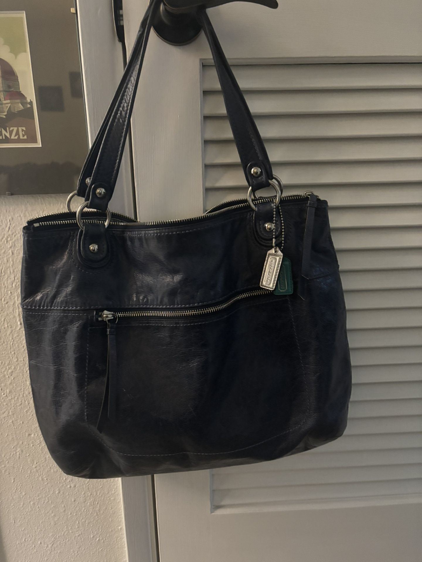 Coach Navy Bag