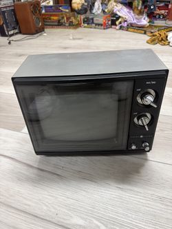 General Electric AC/DC television, probably from the late 1970s to early 1980s. Small GE CRT TVs like this were very common travel/kitchen sets.