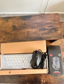 Gaming Keyboard and Redragon Predator Mouse Bundle