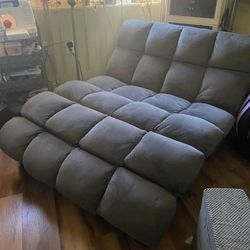 Dark Grey  Double Lounge Chaise Chair