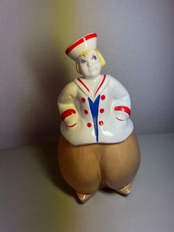 Vintage 1940’s Cookie Jar Dutch Sailor Boy - pristine condition