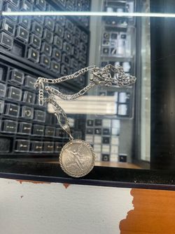 925 silver centenario pendant with chain