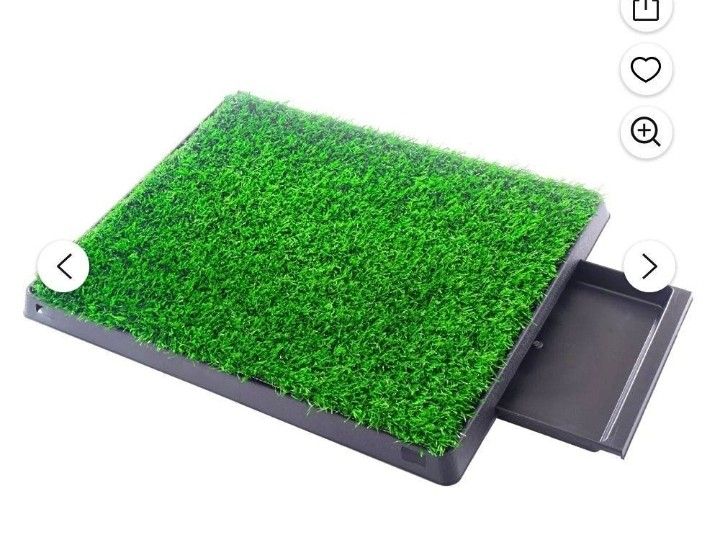 25" x 20" Artificial Grass Puppy pet Pee Pad Pet Potty Training Toilet W/Tray