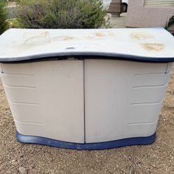 Rubbermaid Resin Blue Outdoor Storage Shed (LxWxH: 54” x 27” x 35”)