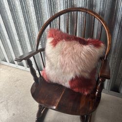 Antique Spindle Back Wood Chair