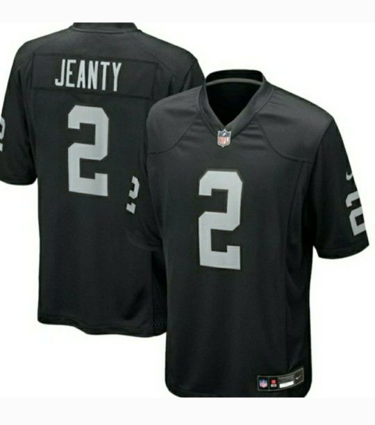 New! Men's Ashton Jeanty Black Las Vegas Raiders 2025 NFL Draft First Round Pick