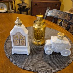Three vintage avon decatur's from 1960s and 1970s