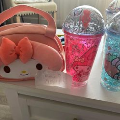 My Melody Large Cups And Purse 