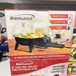 Brentwood 6'' Electric Skillet Appliances Kitchen Sarten Electrico Sk-45