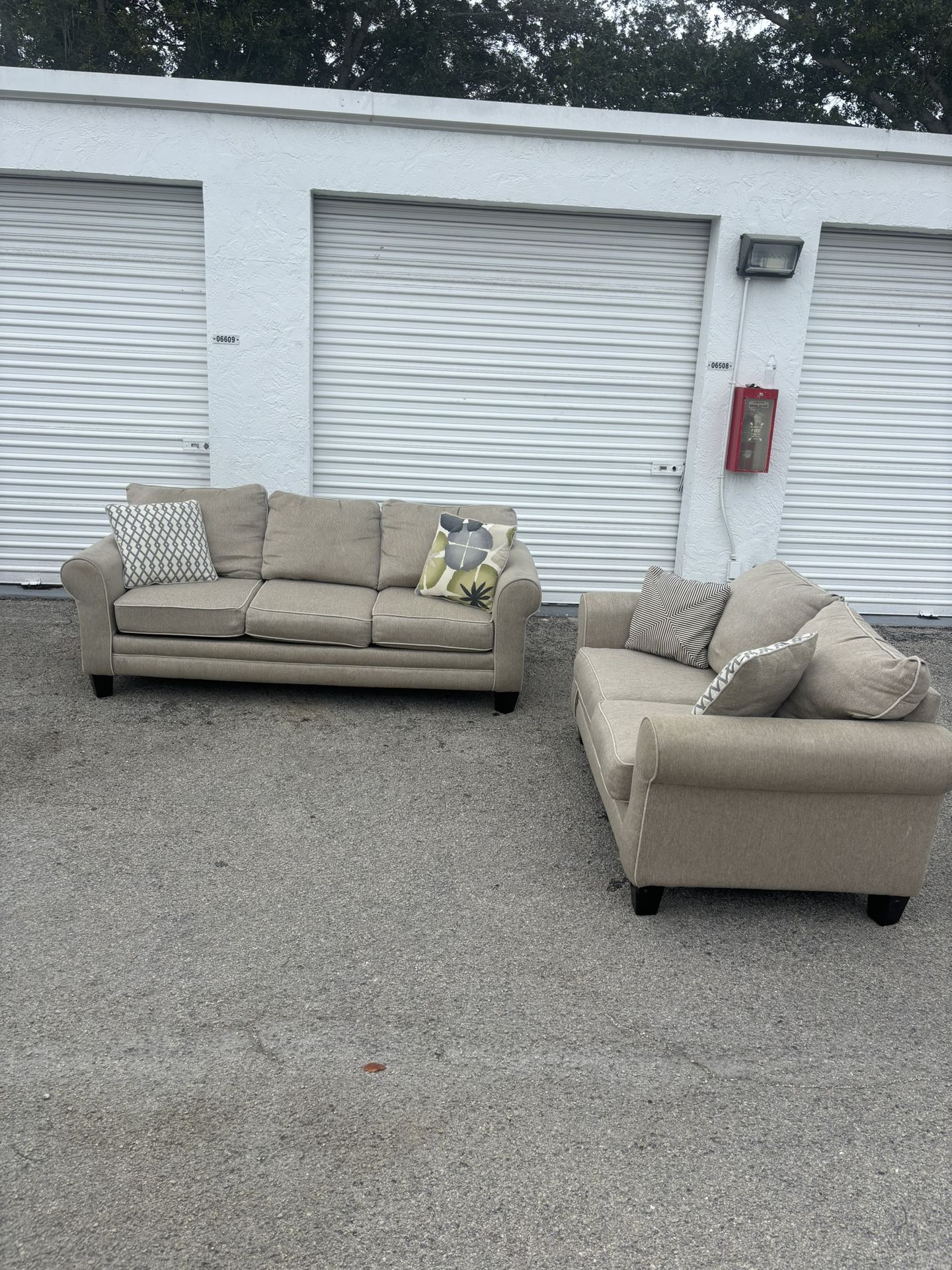 Grey Couch Set (Free Delivery)