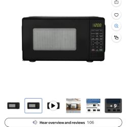 Brand New Mainstays Black Microwave 