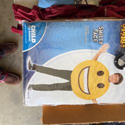 Spirit Smiley Face Emoji  Halloween Costume Kid
