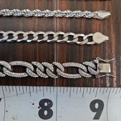 Sterling Silver 925 Bracelets 