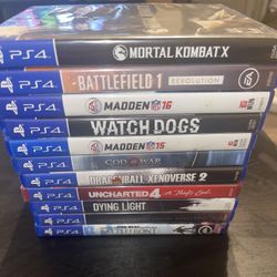 Playstation 4 Games. 