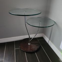 End Table, Glass 