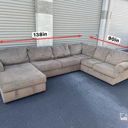 LIKE NEW Light Brown Sectional 