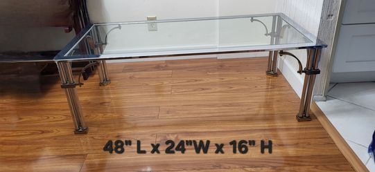 3 glass table set NO DAMAGE