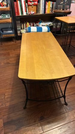 Coffee table and two side tables