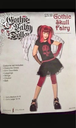 Gothic skull fairy costume