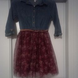 Denim dress size L 10/12 GIRLS