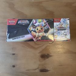 Prismatic Evolutions Booster Bundle & Prismatic Surprise Box Sealed Sams Club 