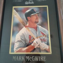Mark McGwire 16x19 Personalized Frame With Photo Baseball 