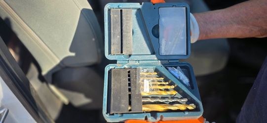 Titanium Drill Bit Set in Case