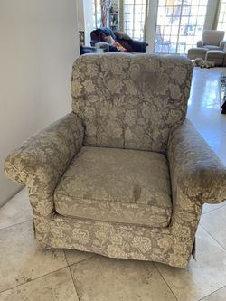 Vintage Gold Arm Chair