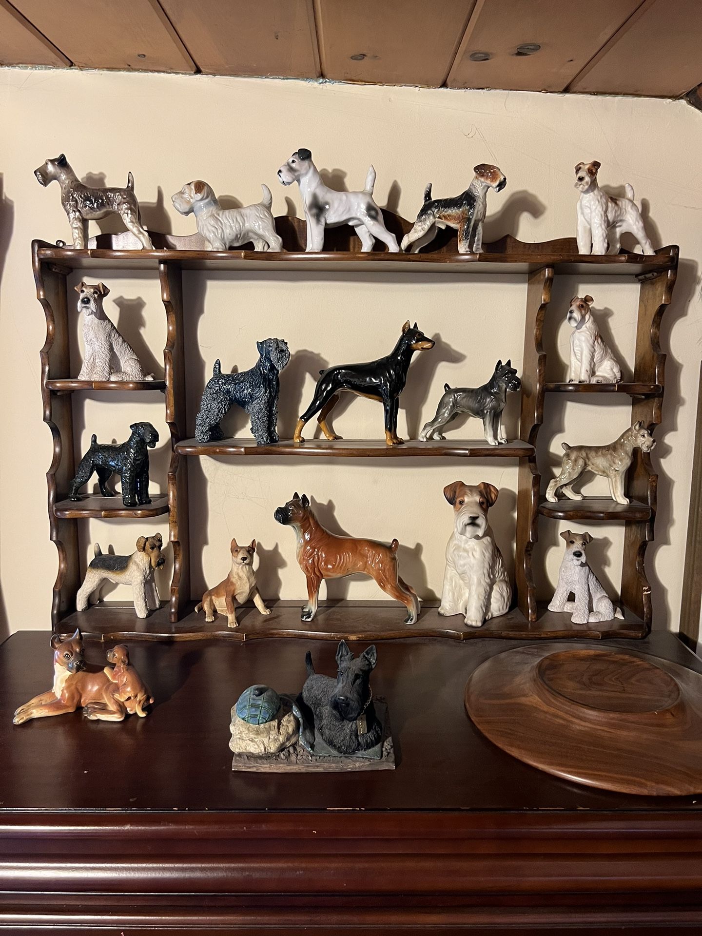 Huge Dog Collection Figurine Collectible Vintage