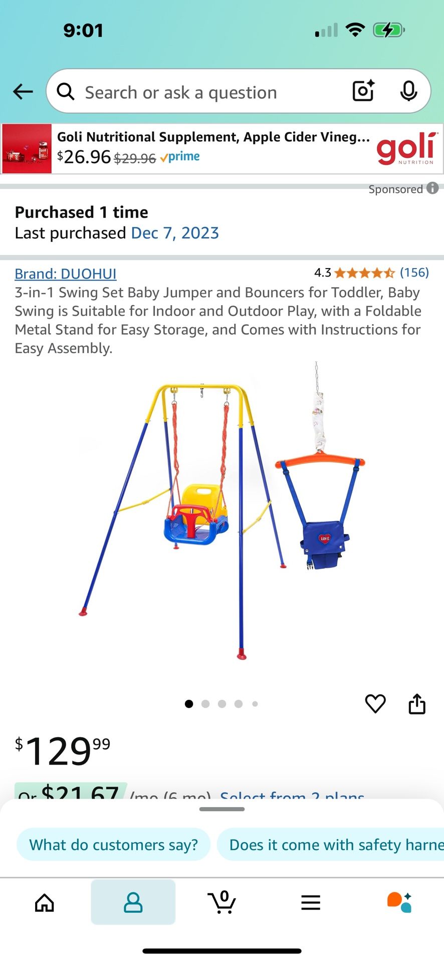 3 In 1 Swing Bouncer