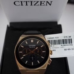 Citizen Eco-Drive Axiom SC CA4583-01E Rose Gold Chronograph Sapphire Watch