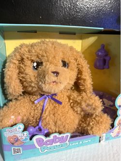 Baby Paws Love & Care Interactive Plush Dog Toy